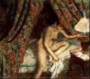Edgar Degas Retiring oil on canvas